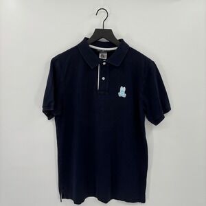 Psycho Bunny Polo Shirt Mens 6 XL Navy Blue Pima Cotton Logo Short Sleeve Luxury
